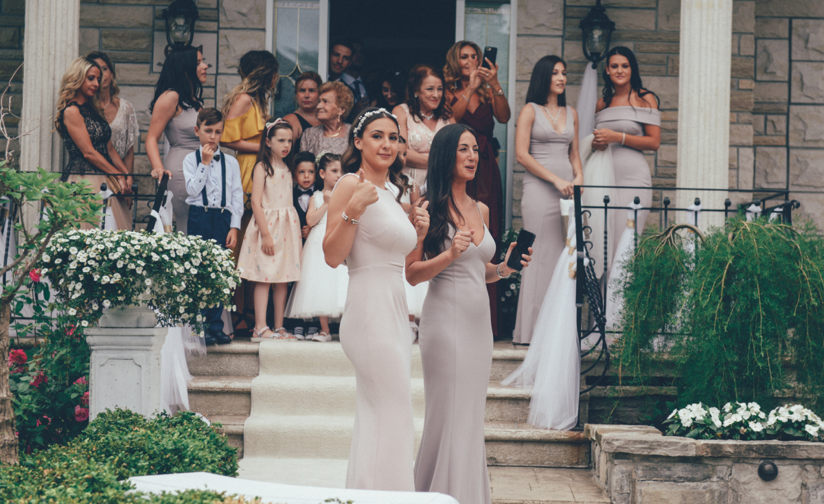 Montreal wedding photographer captures Italian wedding couple at Montreal venue