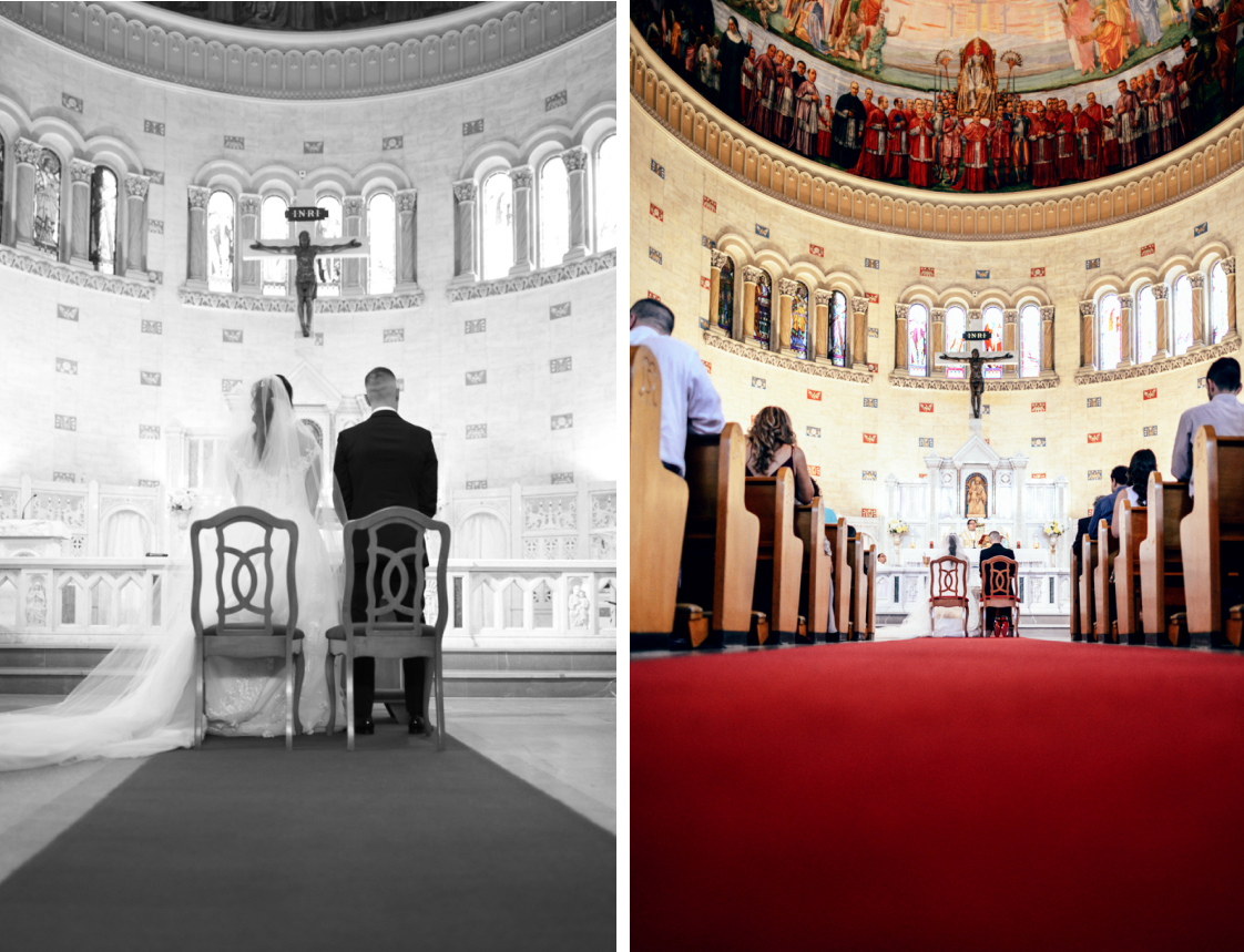 Montreal wedding photographer captures Italian wedding couple at Montreal venue
