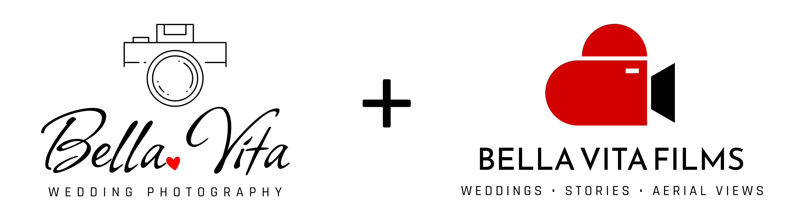 Bella Vita Wedding Photography logos and branding