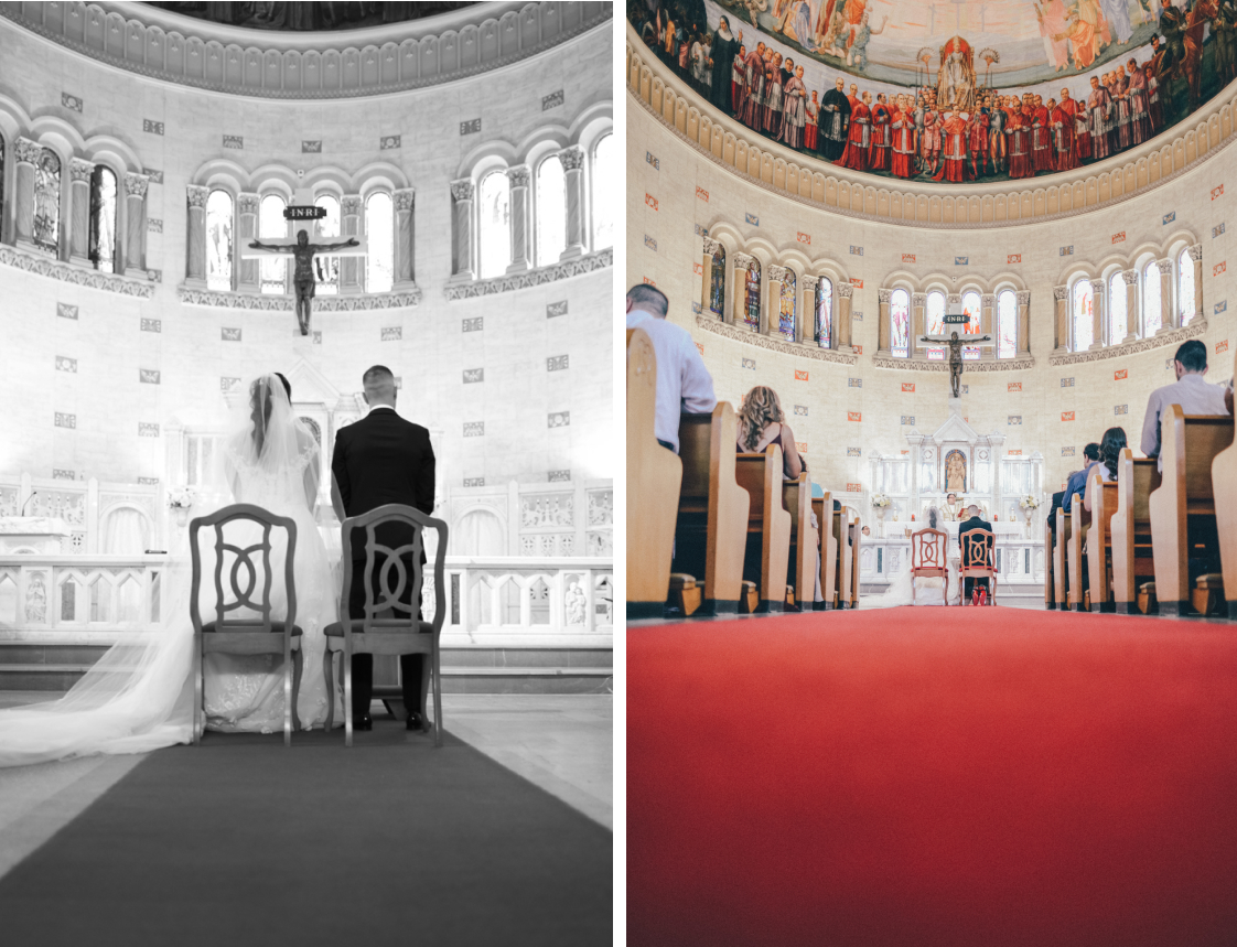 Montreal wedding photographer captures Italian wedding couple at Montreal venue
