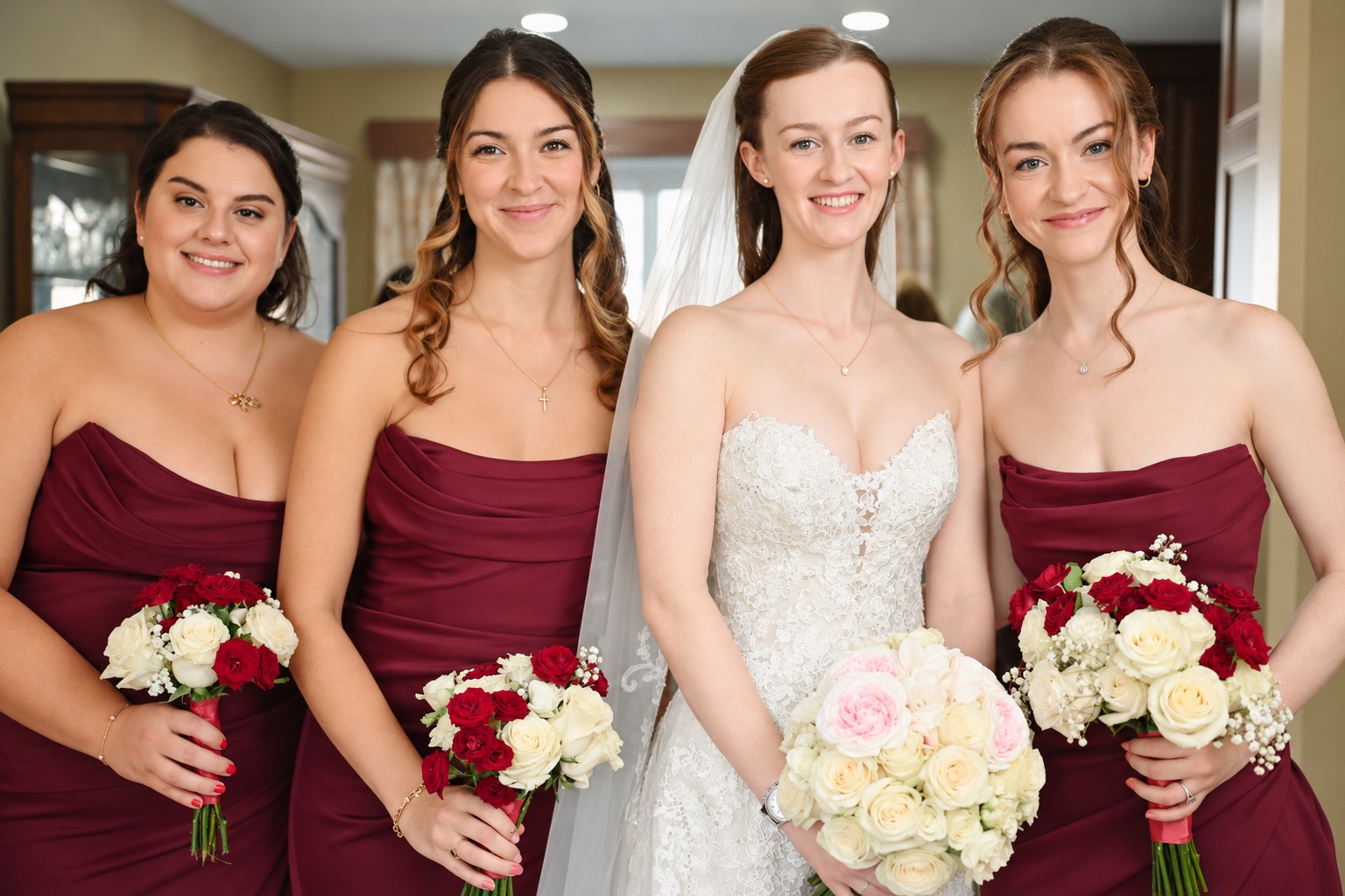 Jenna with her bridal party