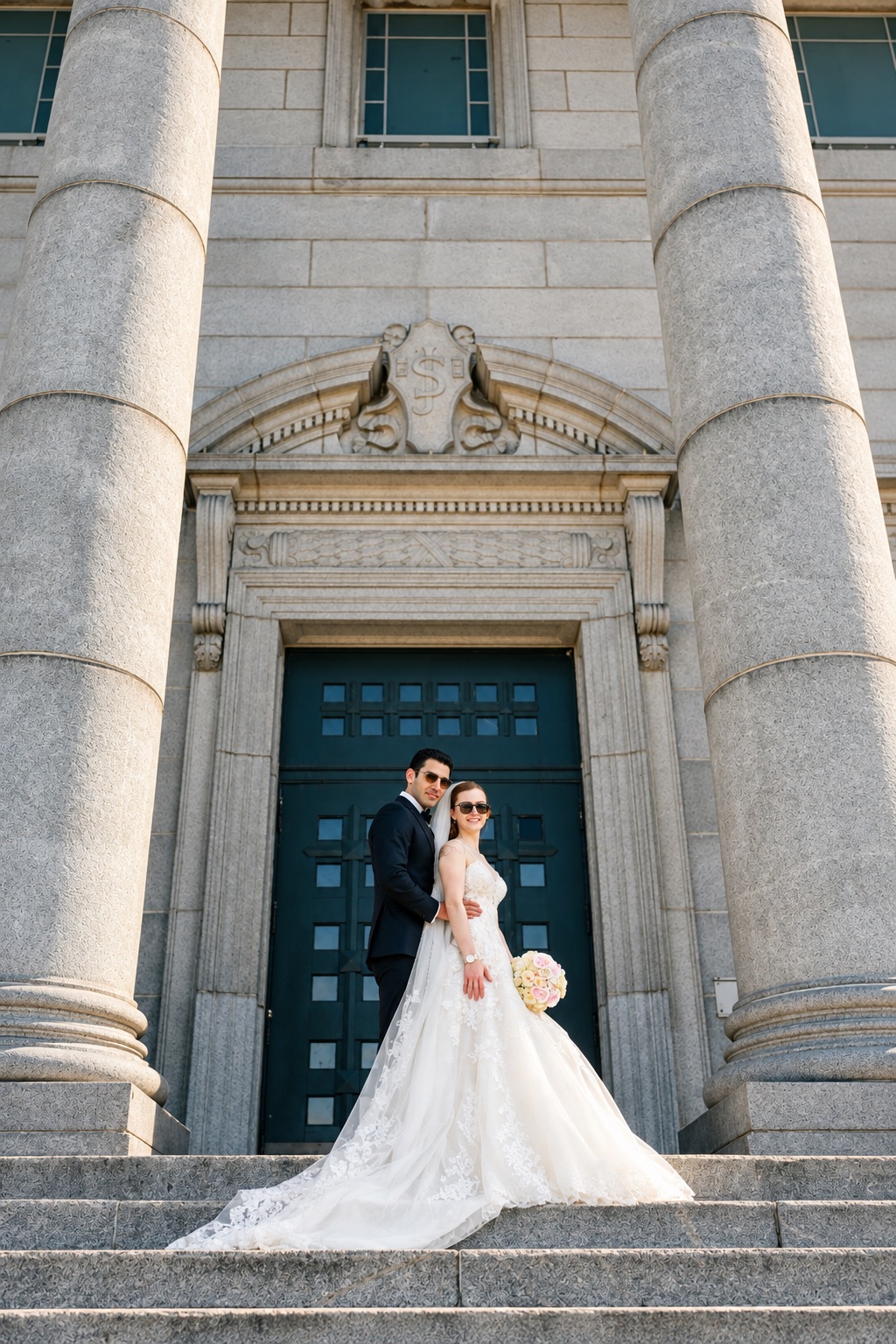 Jenna and Pouya at the grand entrance