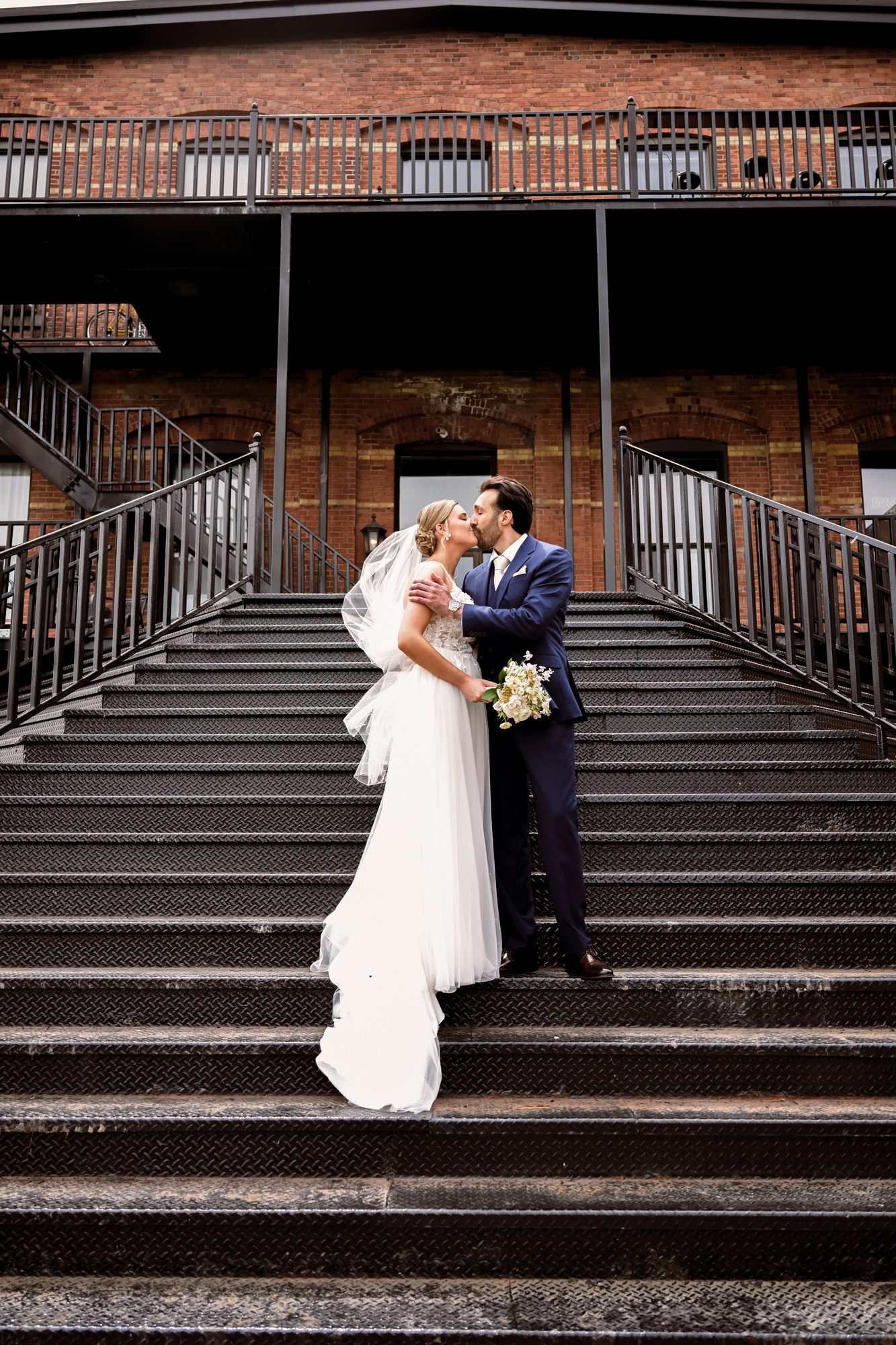 Laurie and Shadi on the steps