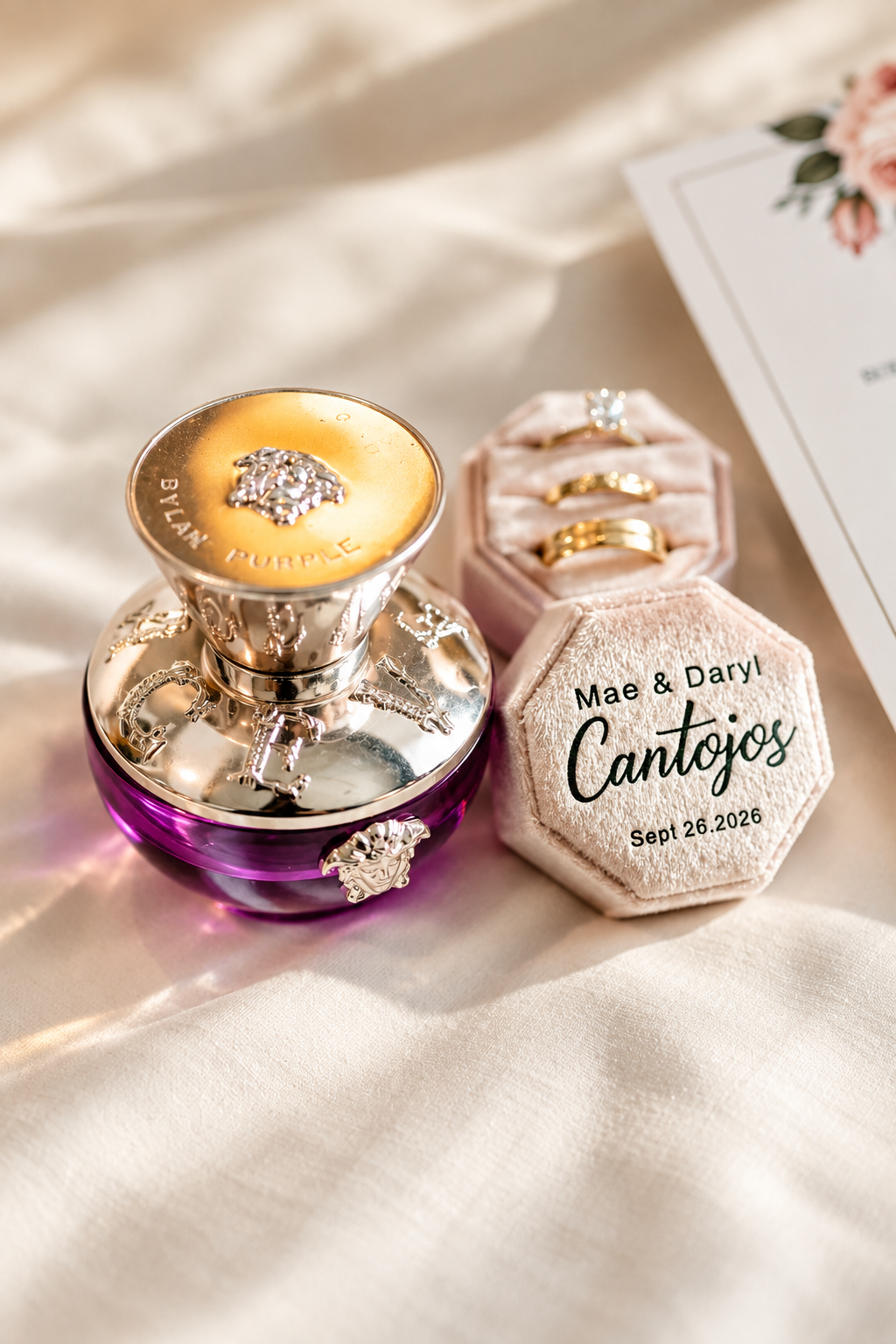 Perfume and Mae and Daryl's ring box